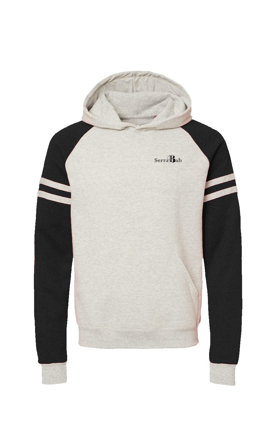 Apliiq Shop SB Brand S / Oatmeal Heather/Black Ink Serra Bah Varsity Colourblocked Raglan Hoodie