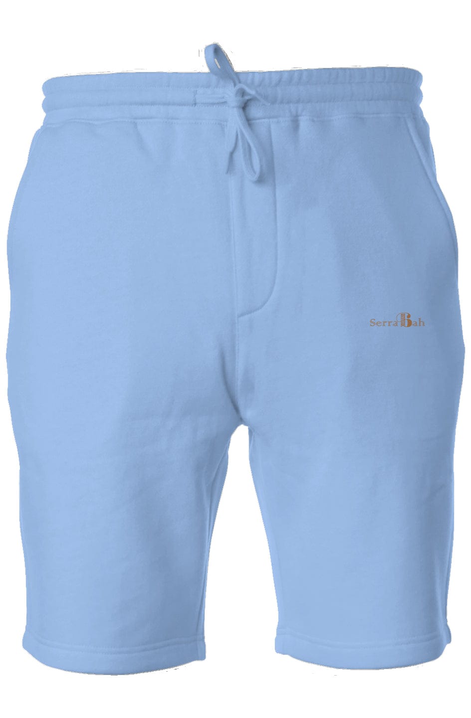 Serra Bah Pigment Dyed Fleece Shorts - Light Blue