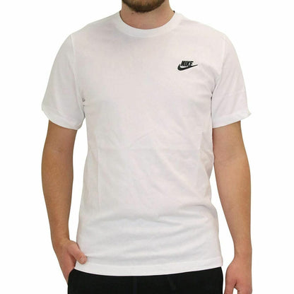 Bigbuy Sports & Outdoors Men’s Short Sleeve T-Shirt Nike, White