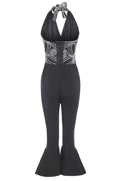 Blush Athena Jumpsuits & Playsuits Black Backless Jumpsuit