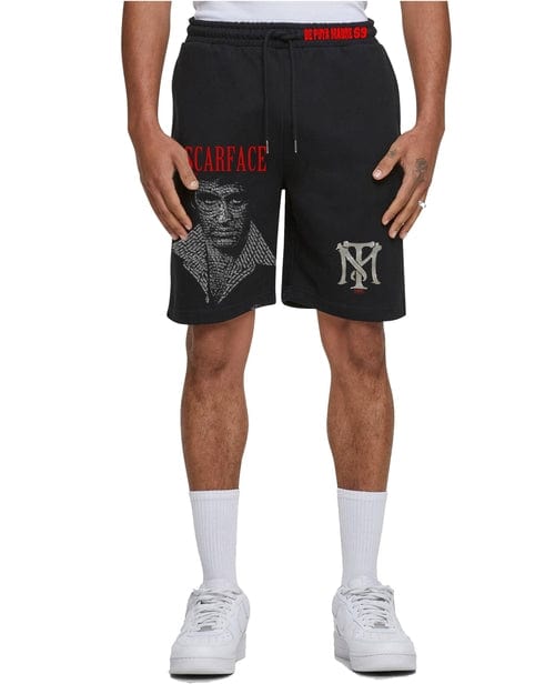 Blush Coeus Men's Shorts S / Black Ultra Heavy Sporty Men's Sweat Shorts Scarface