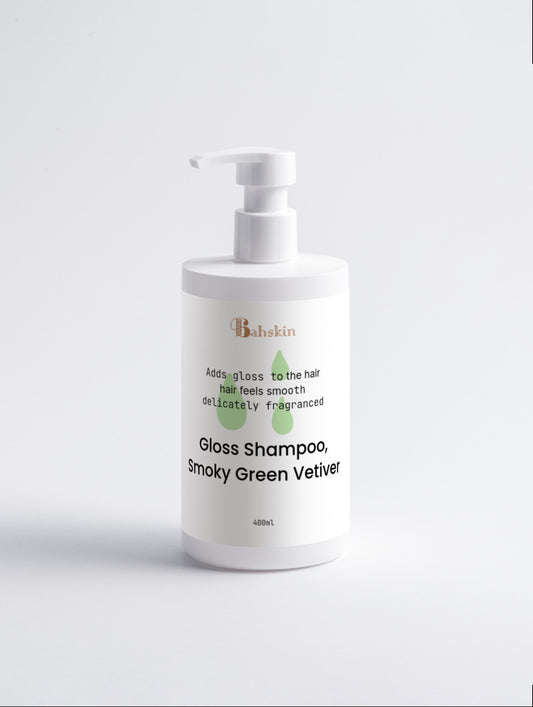 BahSkin Gloss Shampoo, Smoky Green Vetiver