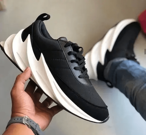 Puce Pandion Footwear 10UK / Black Men's Black styles Casual shoes