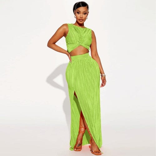 Rose Iphigenia Women's Clothing S / Green Sexy Popular Two Piece Set