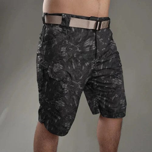 Yellow Pandora Men's Shorts S / Python Camo Mens Quick Dry Outdoor Cargo Shorts