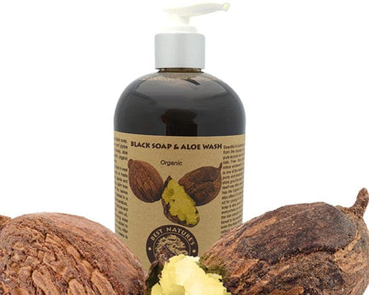 Yellow Poppy Bodycare 8 Organic Black Soap & Aloe Wash 8oz/240ml